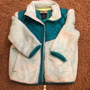 Teal Fleece jacket for child
